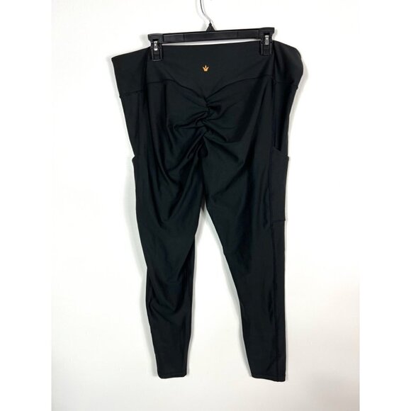 Obsession‎ black leggings with side pockets - Picture 5 of 7